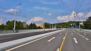 Další etapa estakády Bazaly je hotová